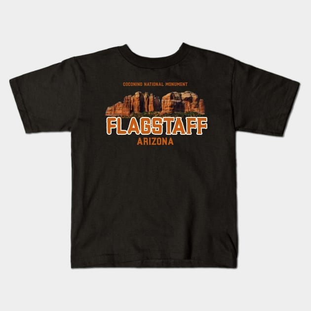 FLAGSTAFF ARIZONA COCONINO NATIONAL MONUMENT Kids T-Shirt by Cult Classics